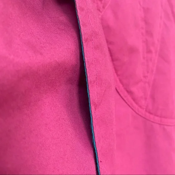 Vintage London Fog Pink Blue Puffer Jacket Warm Winter Coat womens size small - Picture 10 of 10